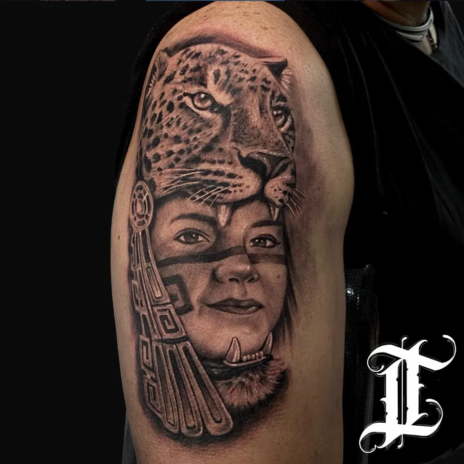 Retrato realista en el antebrazo